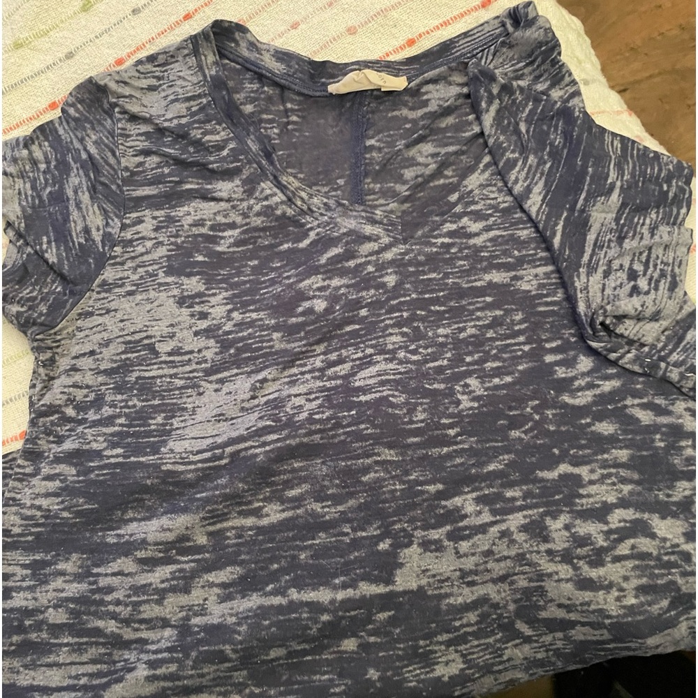 Distressed Blue T-Shirt Hyped Unicorn size Medium